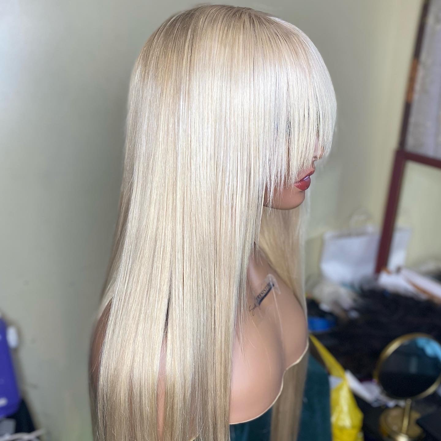 Leah 30” Glueless Custom Colored natural blonde Lace Closure Unit