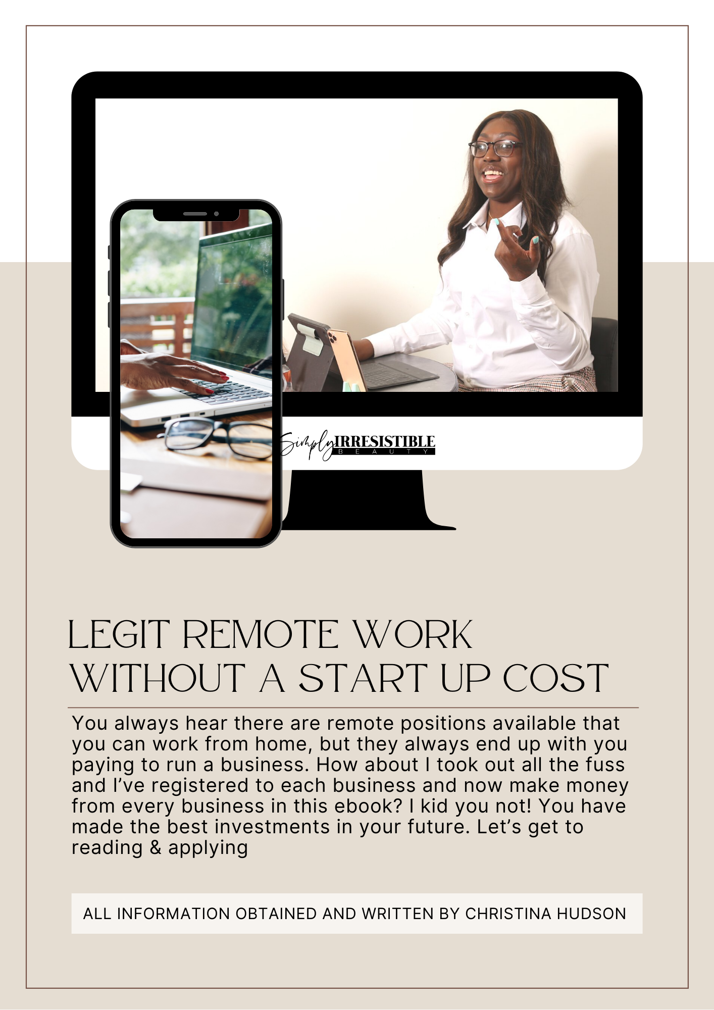Legit Remote Work Without a Startup Cost- Ebook